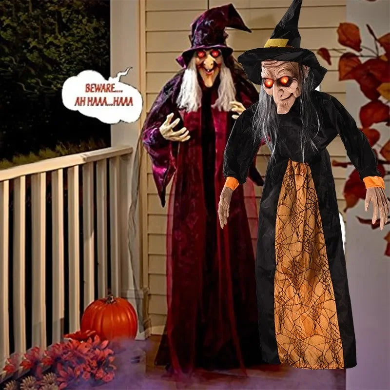 Sorcière Hantée Animée - Décoration Halloween