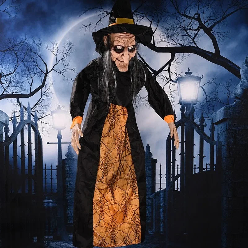 Sorcière Hantée Animée - Décoration Halloween