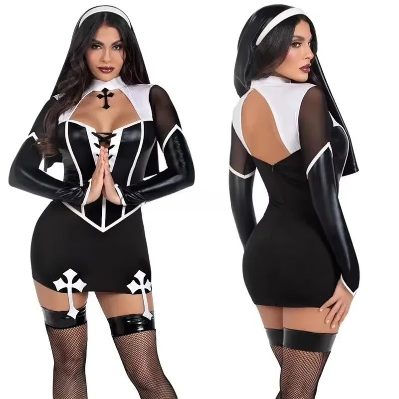 Déguisement de Nonne Halloween - Robe Sexy Femme
