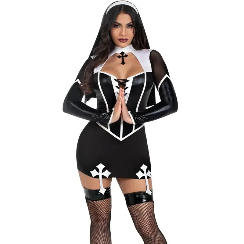 Déguisement de Nonne Halloween - Robe Sexy Femme